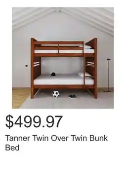 Costco Tanner Twin Over Twin Bunk Bed offer