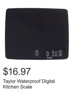 Costco Taylor Waterproof Digital Kitchen Scale offer