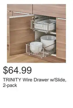 Costco TRINITY Wire Drawer w/Slide, 2-pack offer