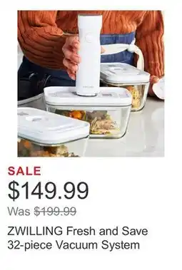 Costco ZWILLING Fresh and Save 32-piece Vacuum System offer