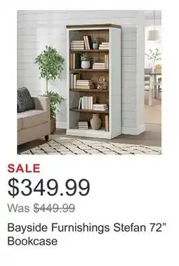 Costco Bayside Furnishings Stefan 72 Bookcase offer