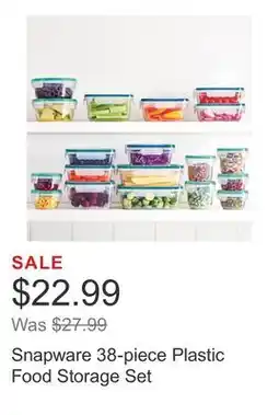 Costco Snapware 38-piece Plastic Food Storage Set offer