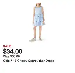Belk Girls 7-16 Cherry Seersucker Dress offer