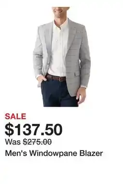Belk Men's Windowpane Blazer offer