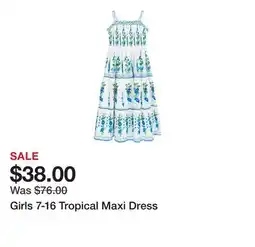 Belk Girls 7-16 Tropical Maxi Dress offer