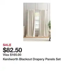 Belk Kenilworth Blackout Drapery Panels Set offer