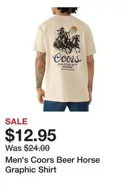 Belk Men's Coors Beer Horse Graphic Shirt offer