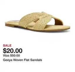 Belk Geeya Woven Flat Sandals offer