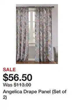 Belk Angelica Drape Panel (Set of 2) offer