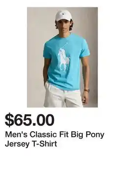 Belk Men's Classic Fit Big Pony Jersey T-Shirt offer