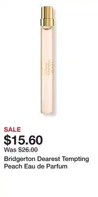 Ulta Beauty Bridgerton Dearest Tempting Peach Eau de Parfum offer