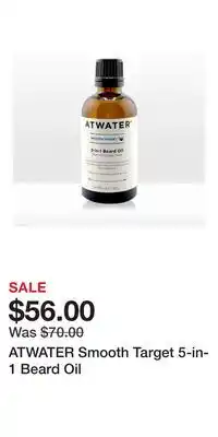 Ulta Beauty ATWATER Smooth Target 5-in-1 Beard Oil offer