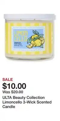 Ulta Beauty ULTA Beauty Collection Limoncello 3-Wick Scented Candle offer