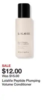 Ulta Beauty LolaVie Peptide Plumping Volume Conditioner offer