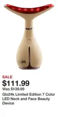Ulta Beauty Glo24k Limited Edition 7 Color LED Neck and Face Beauty Device offer