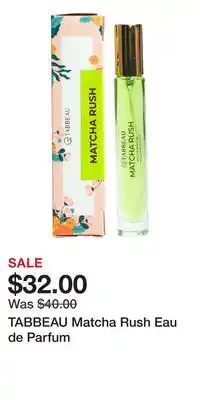 Ulta Beauty TABBEAU Matcha Rush Eau de Parfum offer