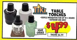 Ollie's TIKI TABLE TORCHES offer