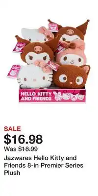 Game Stop Jazwares Hello Kitty and Friends 8-in Premier Series Plush offer