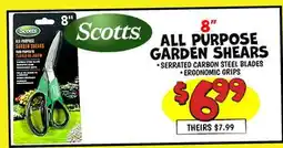 Ollie's Scotts 8 ALL PURPOSE GARDEN SHEARS offer