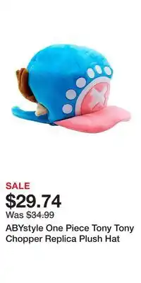 Game Stop ABYstyle One Piece Tony Tony Chopper Replica Plush Hat offer