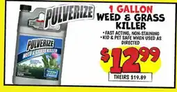 Ollie's PULVERIZE 1 GALLON WEED & GRASS KILLER offer