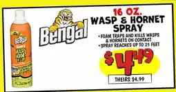 Ollie's Bengal 16 OZ. WASP & HORNET SPRAY offer