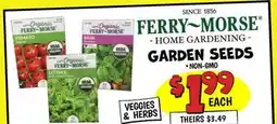 Ollie's FERRY-MORSE GARDEN SEEDS offer