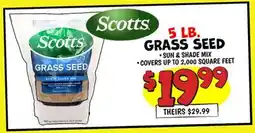Ollie's SCOTTS 5 LB. GRASS SEED offer