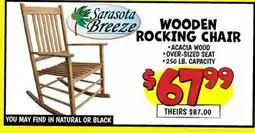 Ollie's WOODEN ROCKING CHAIR offer