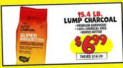Ollie's 15.4 LB LUMP CHARCOAL offer