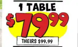Ollie's SARASOTA BREEZE MARCO ISLAND PATIO 1 TABLE offer