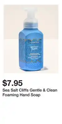 Bath & Body Works Sea Salt Cliffs Gentle & Clean Foaming Hand Soap offer