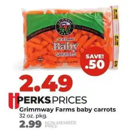 Hy-Vee Grimmway Farms baby carrots offer