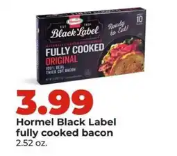 Hy-Vee Hormel Black Label Fully Cooked Bacon offer