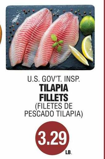 Carnicerias Jimenez U.S. Gov't Insp. Tilapia Fillets offer