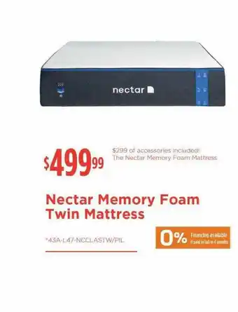 Nectar Memory Foam Twin Mattress
