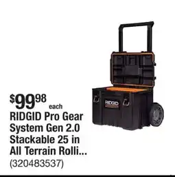 The Home Depot RIDGID Pro Gear System Gen 2.0 Stackable 25 in All Terrain Rolli... offer