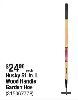 The Home Depot Husky 51 in. L Wood Handle Garden Hoe offer