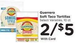 Ralphs Guerrero Soft Taco Tortillas offer
