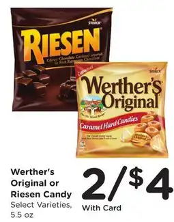 Ralphs Werther's Original or Riesen Candy offer