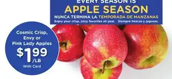 Ralphs Cosmic Crisp, Envy or Pink Lady Apples offer