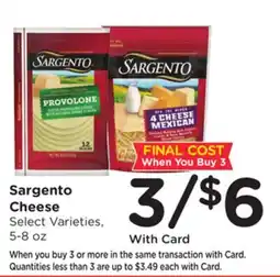 Ralphs Sargento Cheese offer