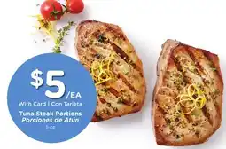Ralphs Tuna Steak Portions offer