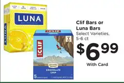 Ralphs Clif Bars or Luna Bars offer