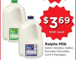 Ralphs Ralphs Milk offer