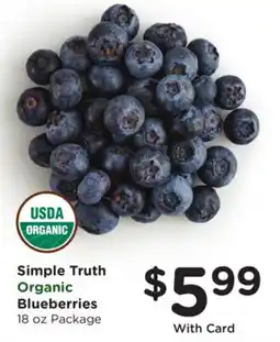 Ralphs Simple Truth Organic Blueberries offer