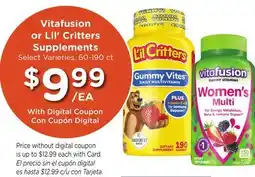 Ralphs Vitafusion or Lil' Critters Supplements offer