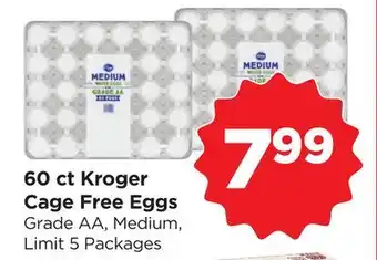 Food 4 Less 60 ct Kroger Cage Free Eggs offer