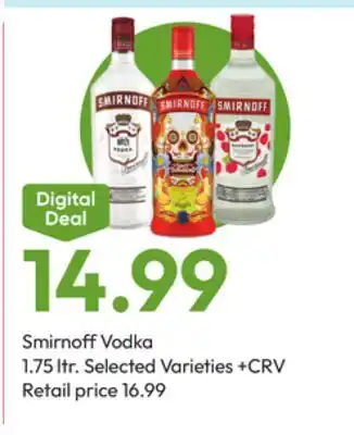 Stater Bros Smirnoff Vodka offer