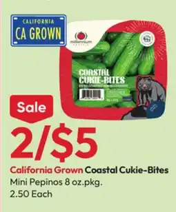 Stater Bros Coastal Cukie-Bites Mini Pepinos offer